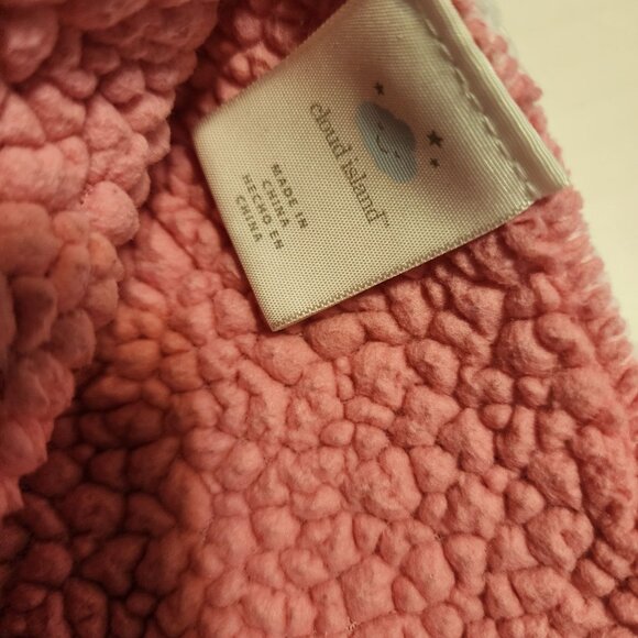 Cloud Island baby blanket pink sherpa floral flowers - Picture 3 of 3